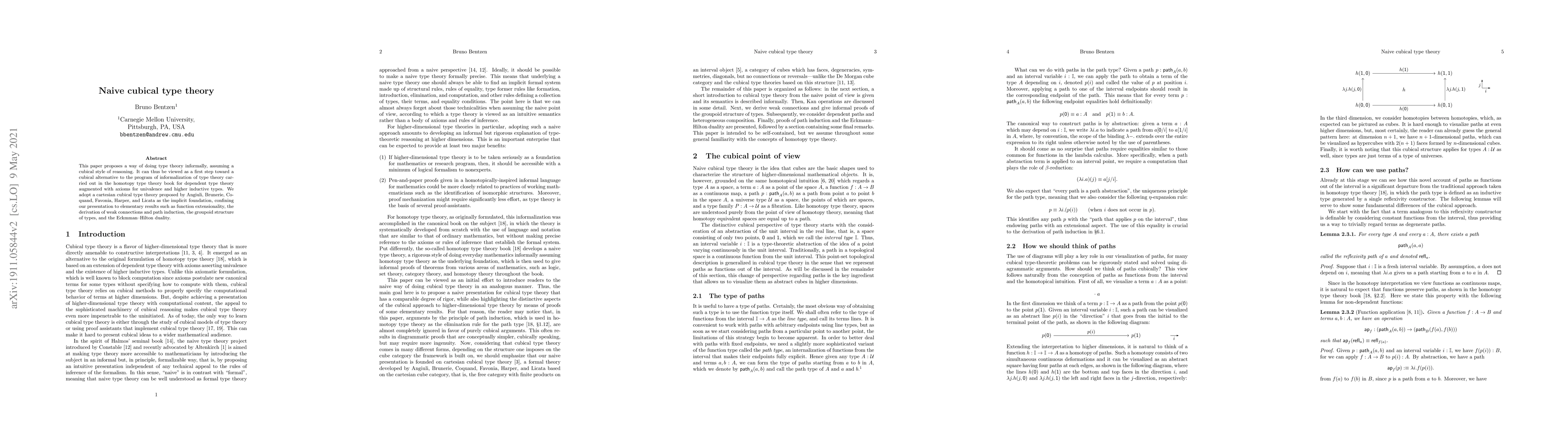 Thumbnail for Naive cubical type theory