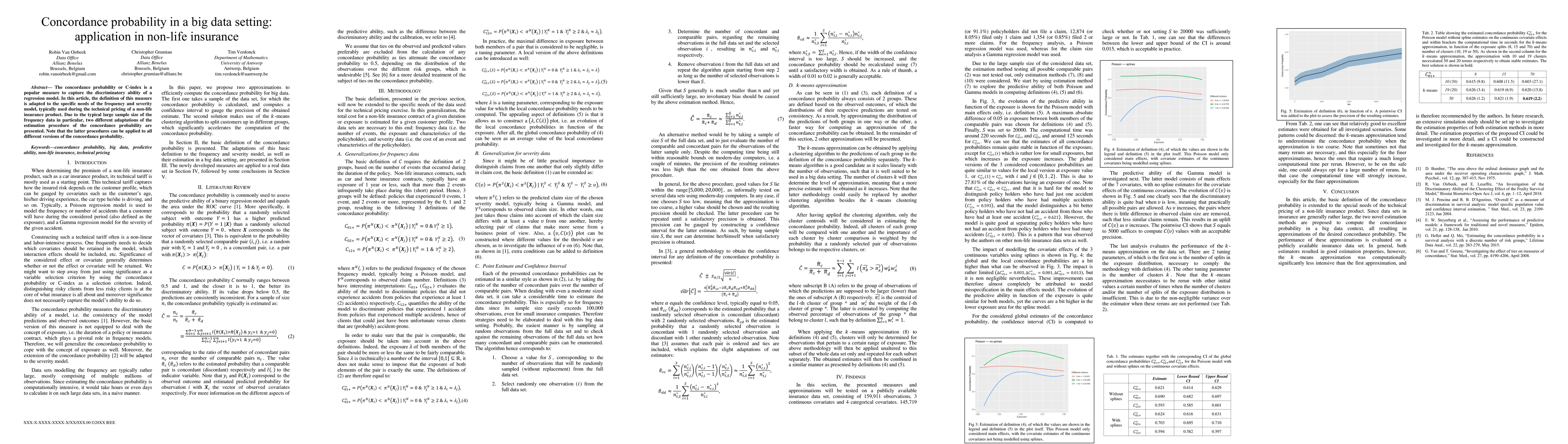 Thumbnail for Concordance probability in a big data setting: application in non-life
  insurance