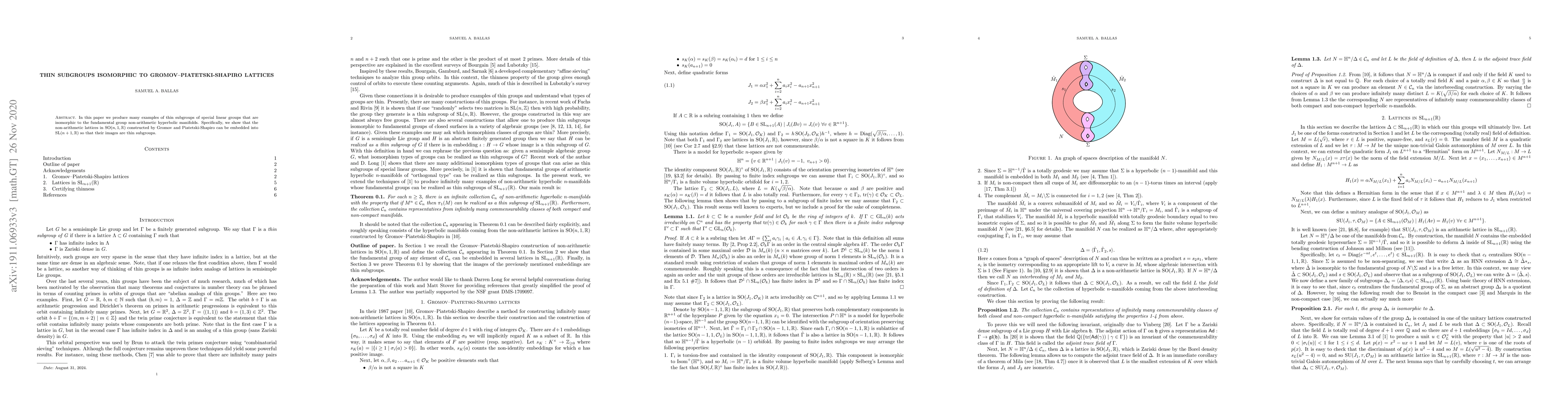 Thumbnail for Thin subgroups isomorphic to Gromov--Piatetski-Shapiro lattices