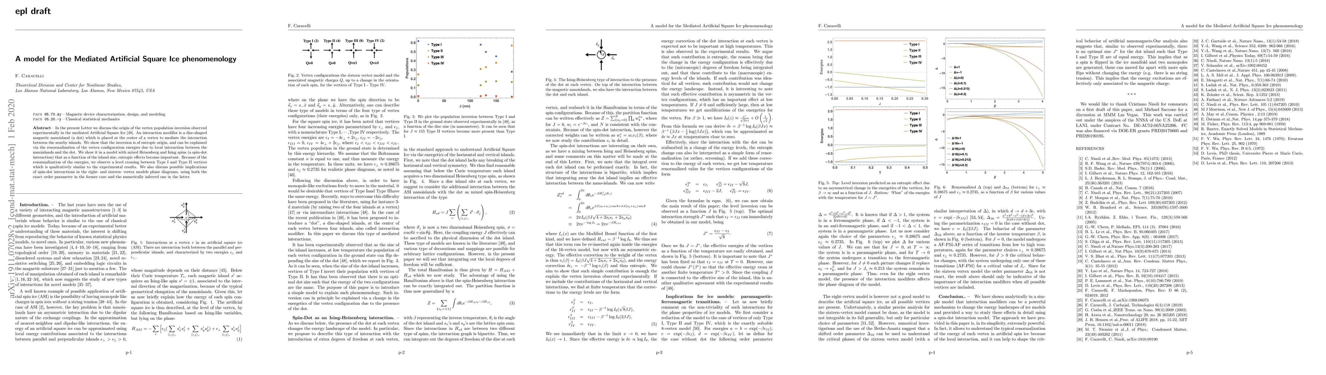 Thumbnail for A model for the Mediated Artificial Square Ice phenomenology