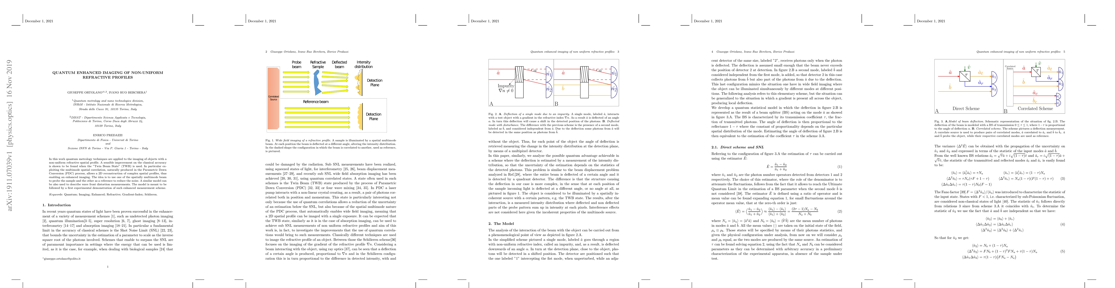Thumbnail for Quantum Enhanced Imaging of Non-Uniform Refractive Profiles