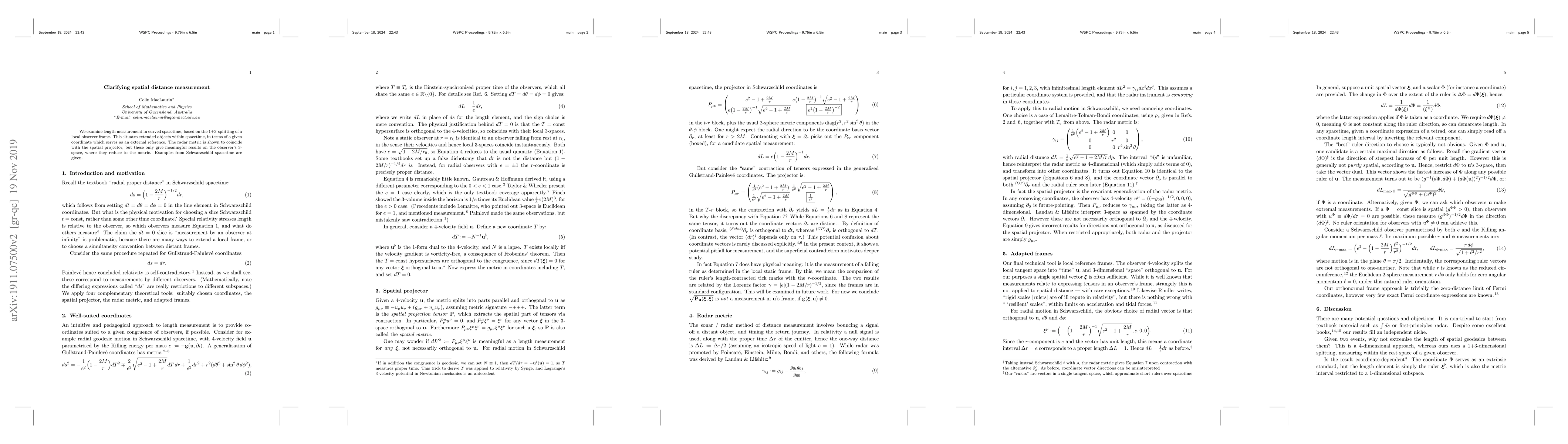 Thumbnail for Clarifying spatial distance measurement