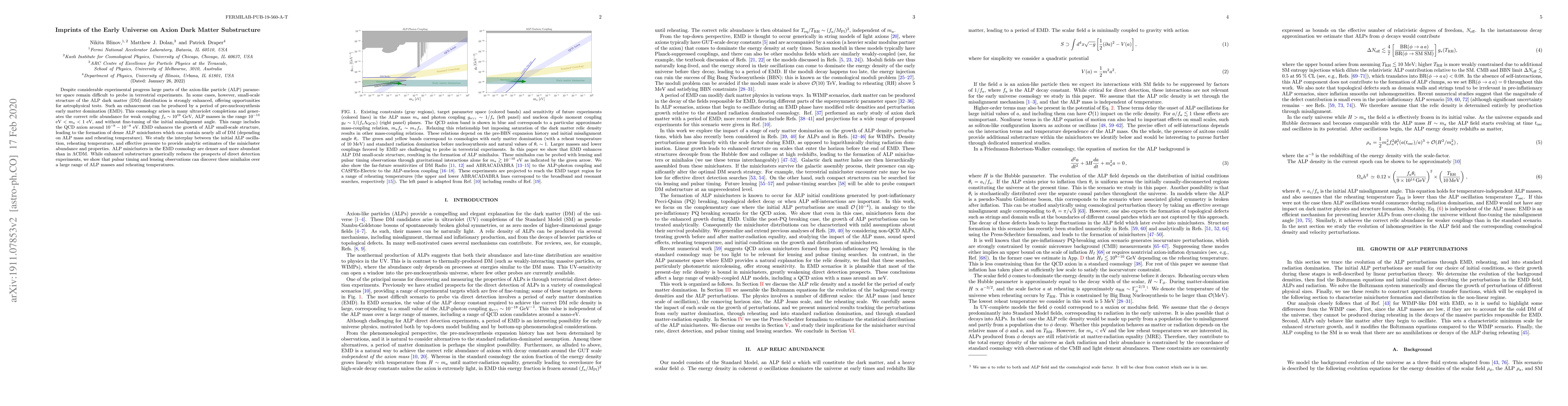 Thumbnail for Imprints of the Early Universe on Axion Dark Matter Substructure