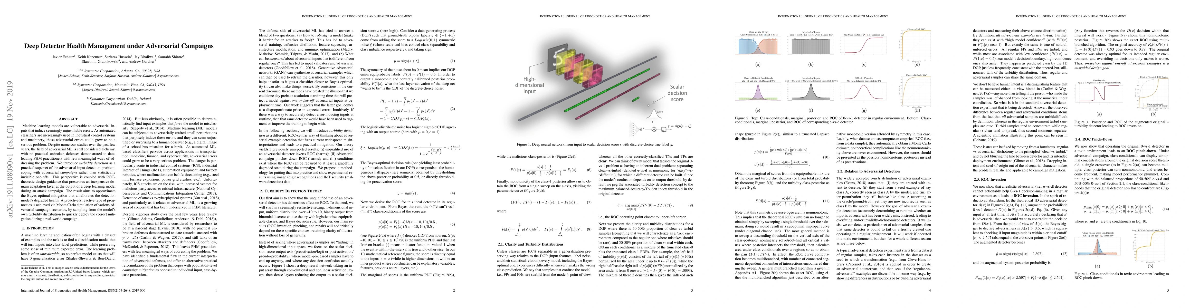 Thumbnail for Deep Detector Health Management under Adversarial Campaigns