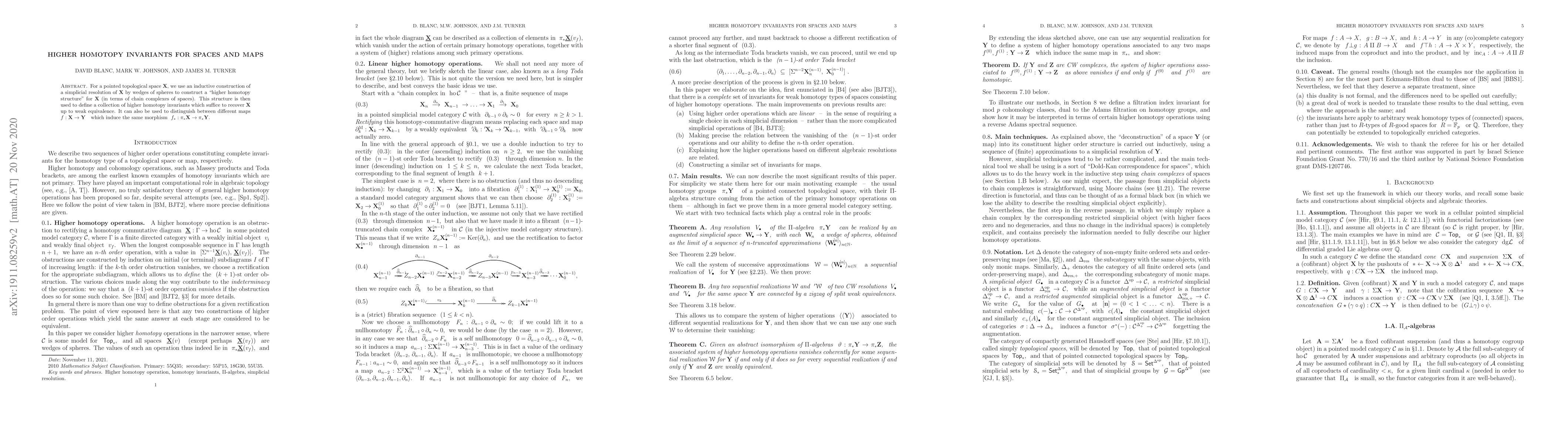 Thumbnail for Higher homotopy invariants for spaces and maps