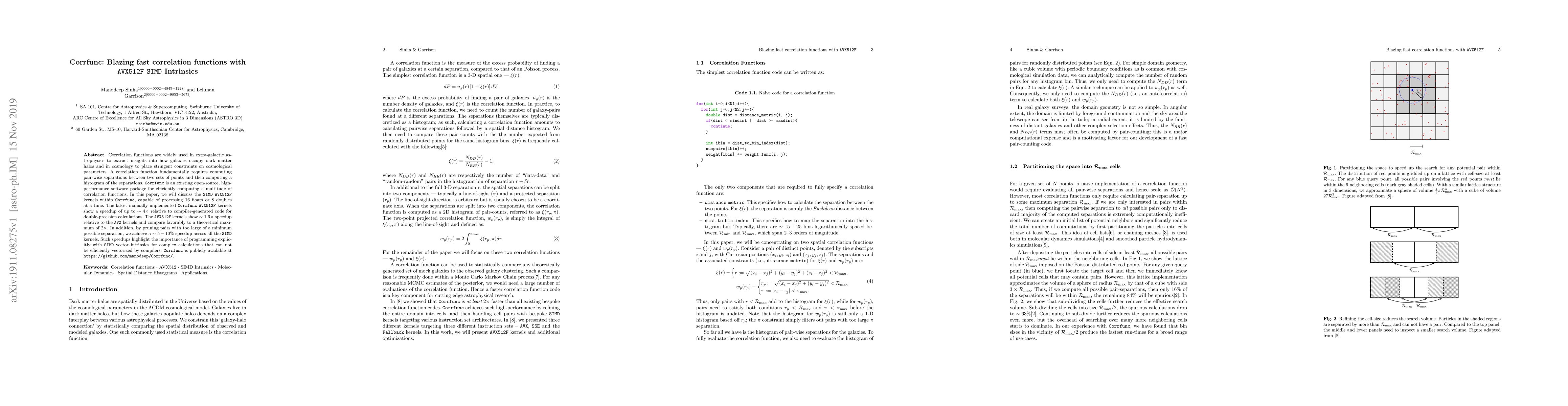 Thumbnail for Corrfunc: Blazing fast correlation functions with AVX512F SIMD
  Intrinsics