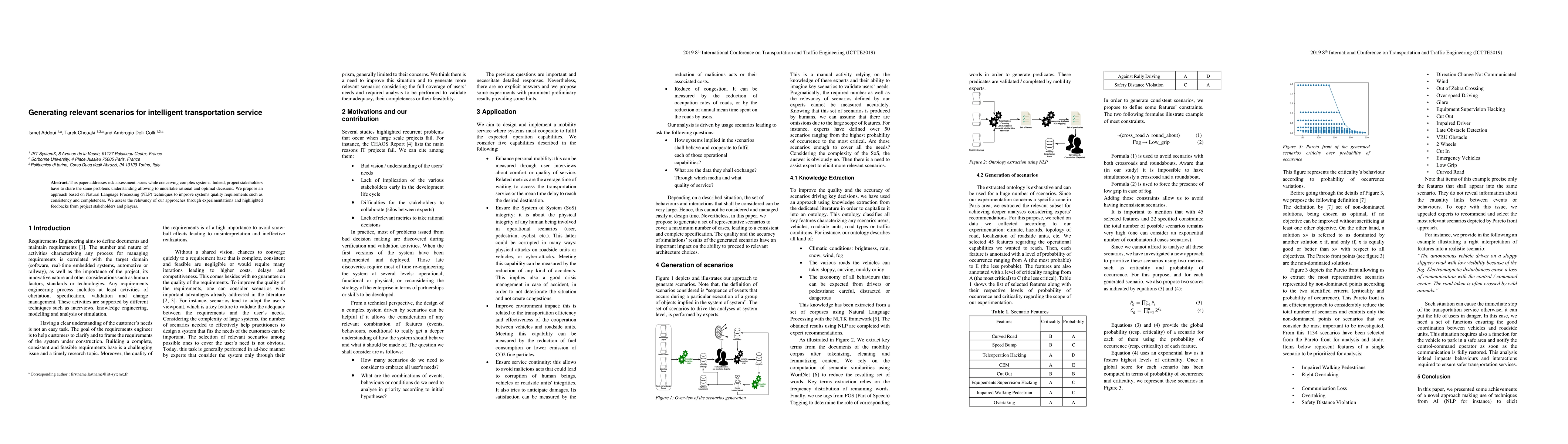Thumbnail for Generating relevant scenarios for intelligent transportation service