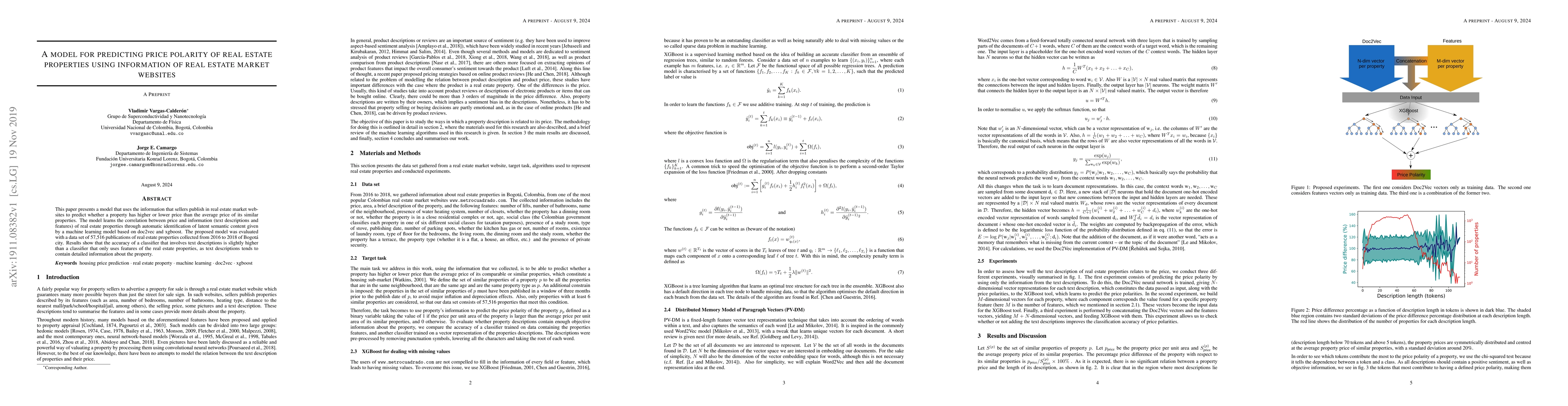 Thumbnail for A model for predicting price polarity of real estate properties using
  information of real estate market websites
