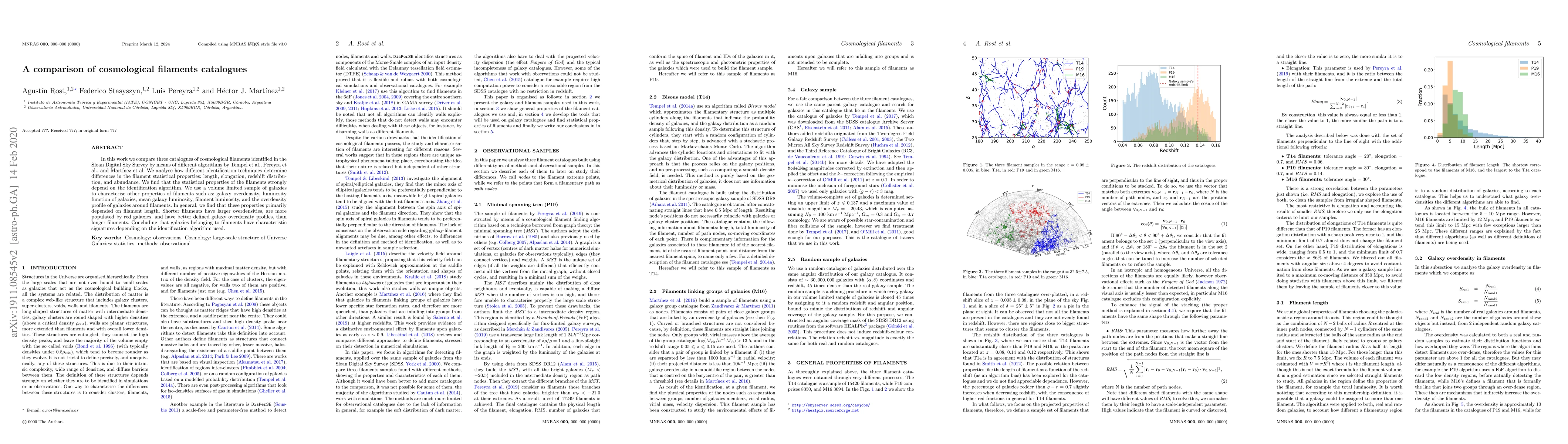 Thumbnail for A comparison of cosmological filaments catalogues