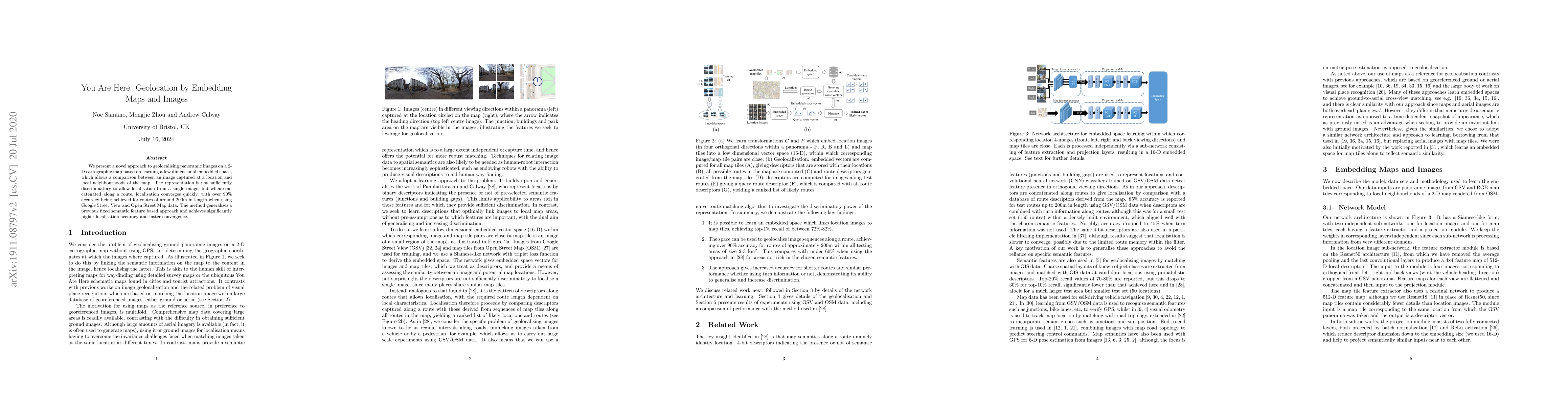 Thumbnail for You Are Here: Geolocation by Embedding Maps and Images