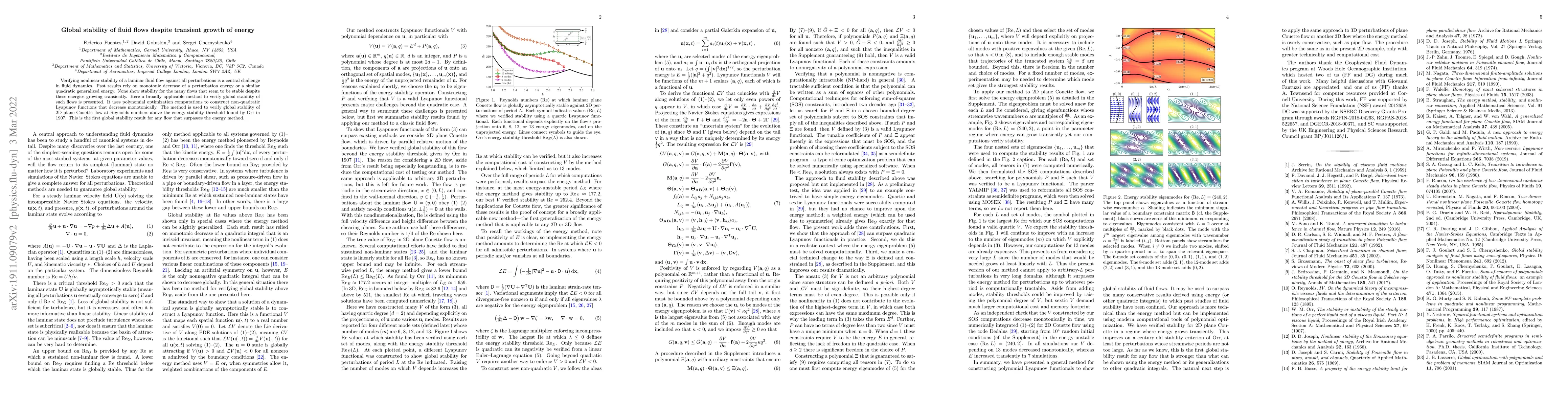 Thumbnail for Global stability of fluid flows despite transient growth of energy