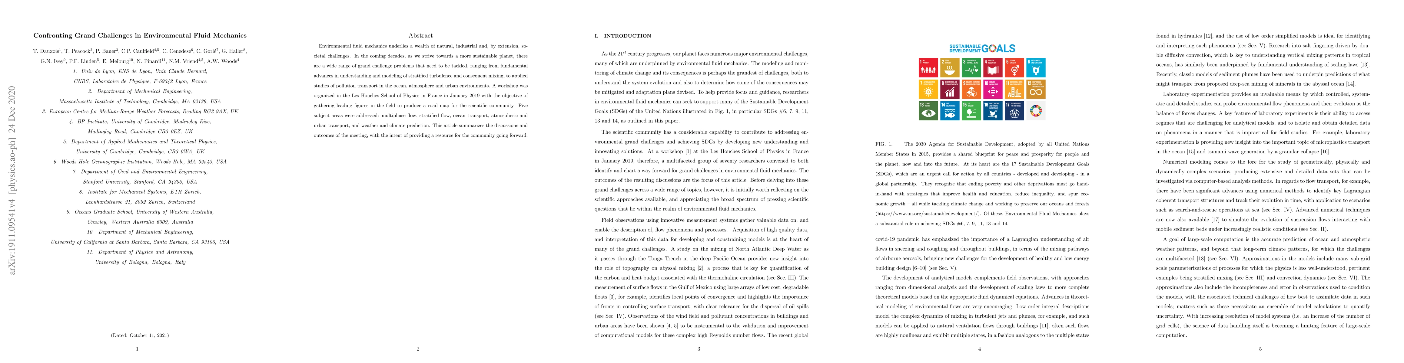 Thumbnail for Confronting Grand Challenges in Environmental Fluid Mechanics