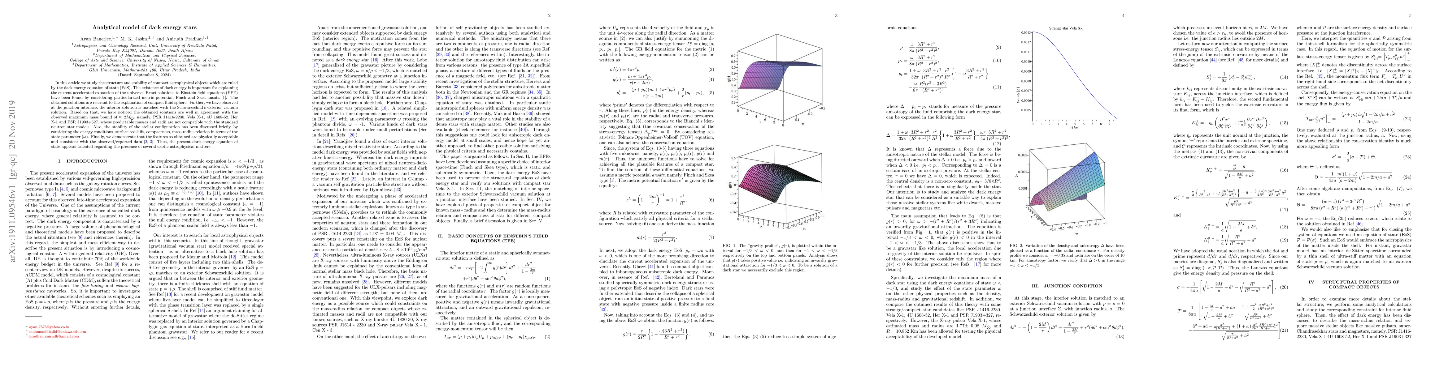 Thumbnail for Analytical model of dark energy stars
