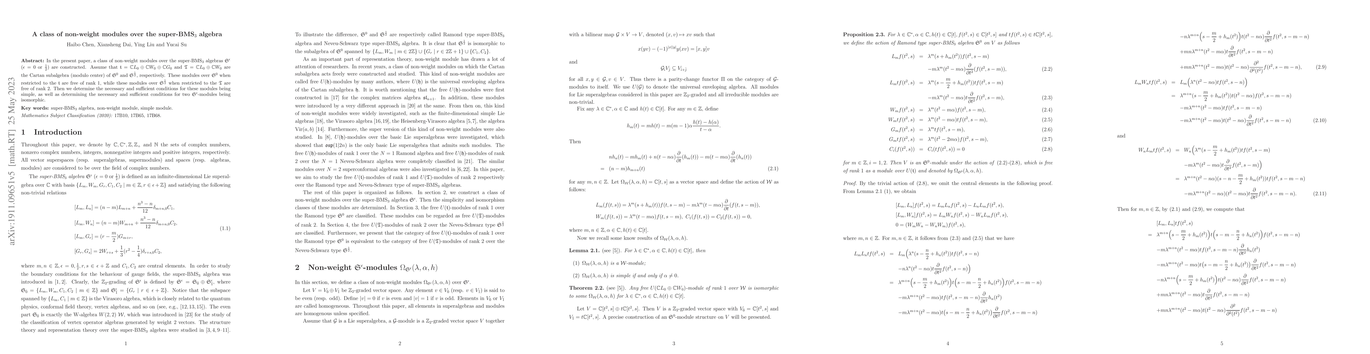Thumbnail for A class of non-weight modules over the super-BMS$_3$ algebra