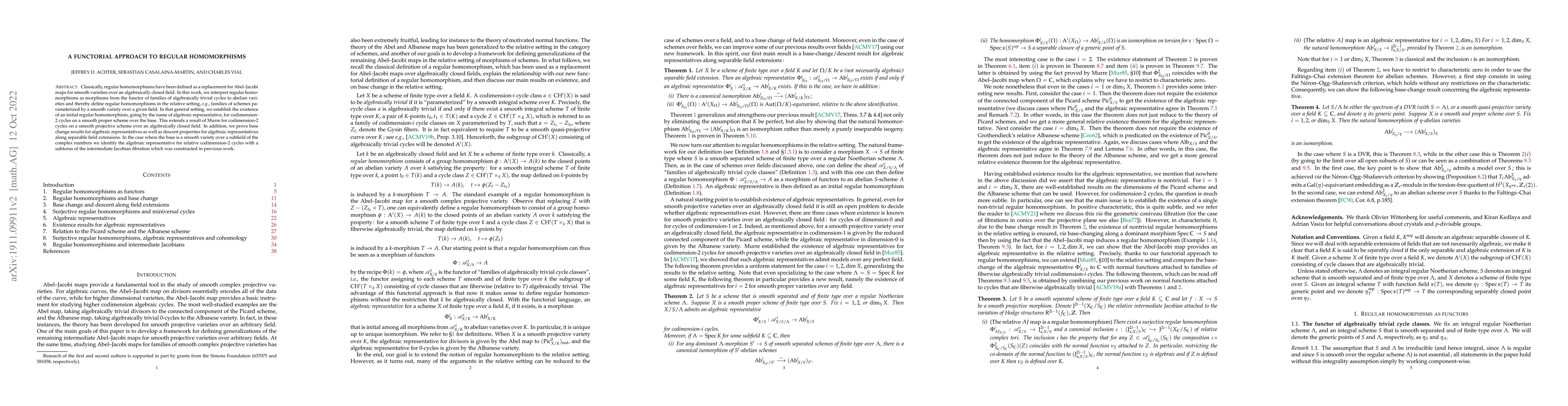 Thumbnail for A functorial approach to regular homomorphisms