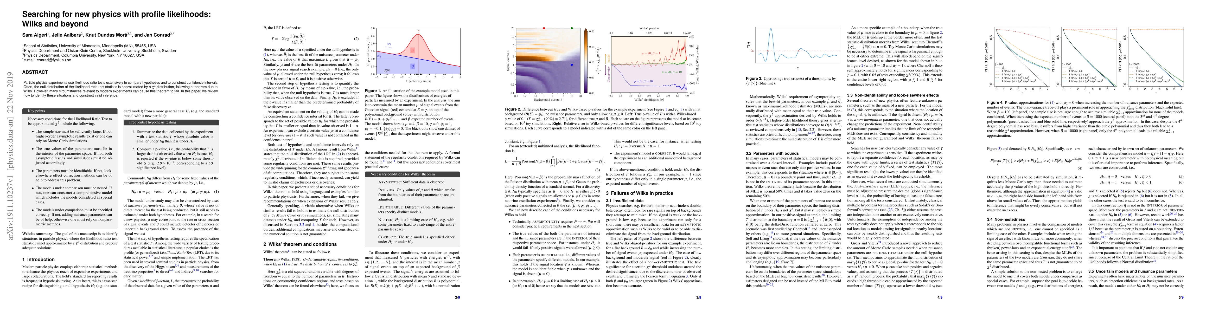 Thumbnail for Searching for new physics with profile likelihoods: Wilks and beyond