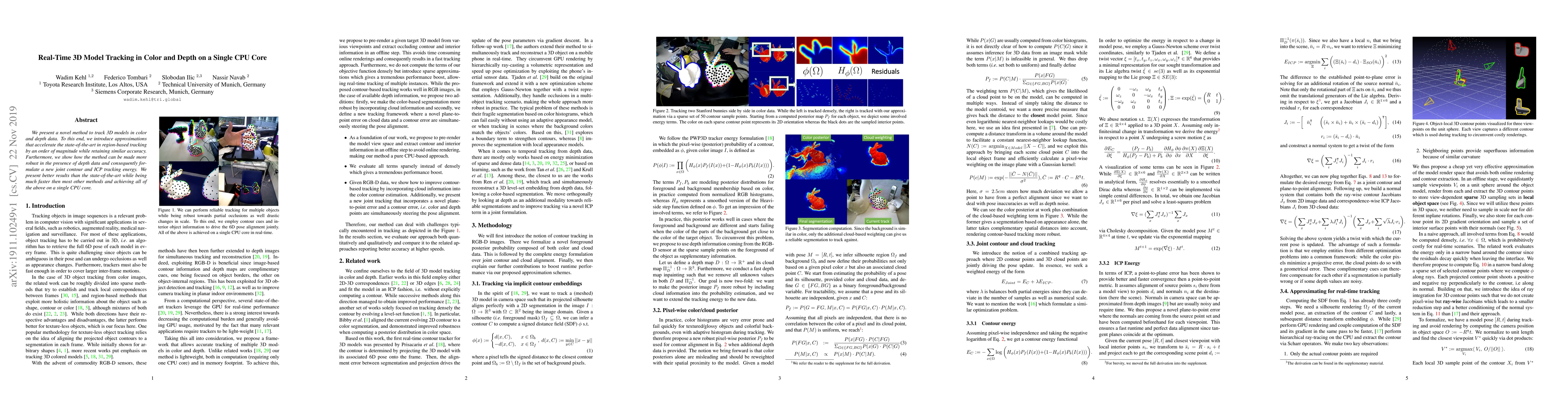Thumbnail for Real-Time 3D Model Tracking in Color and Depth on a Single CPU Core