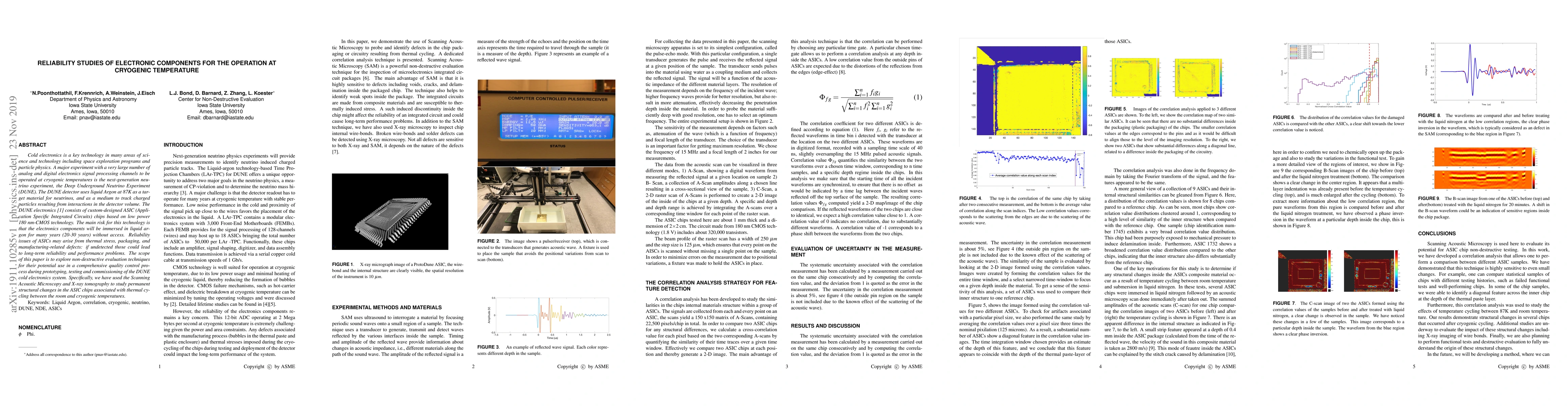 Thumbnail for Reliability studies of electronic components for the operation at
  cryogenic temperature