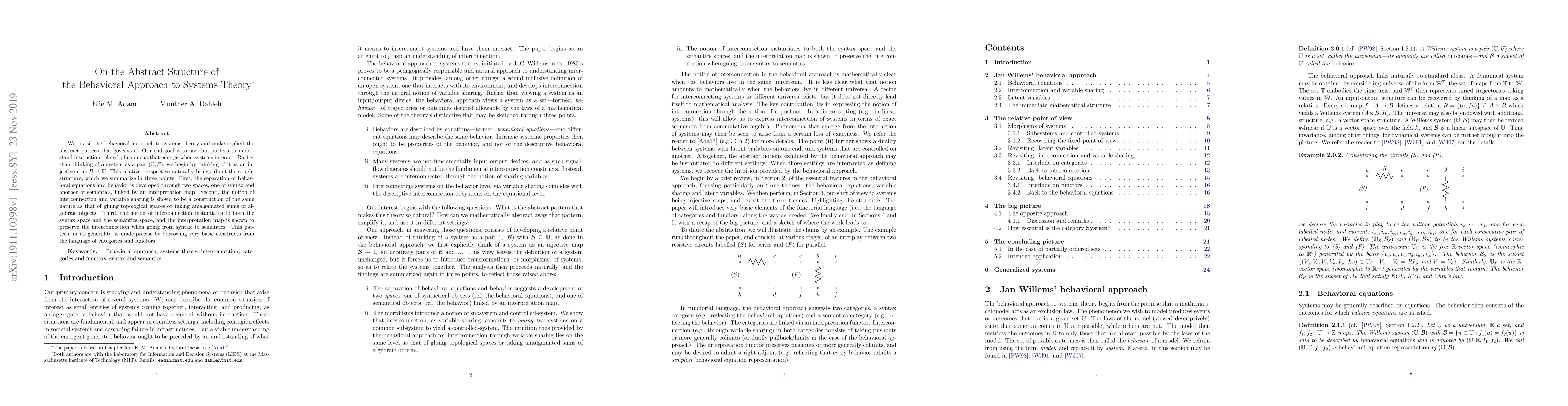 Thumbnail for On the Abstract Structure of the Behavioral Approach to Systems Theory