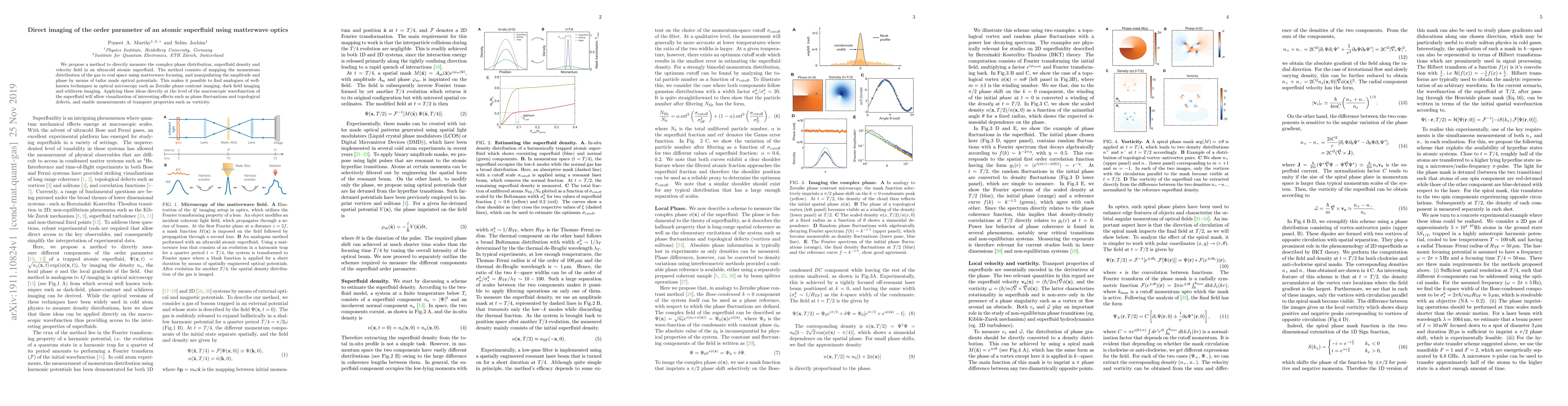 Thumbnail for Direct imaging of the order parameter of an atomic superfluid using
  matterwave optics