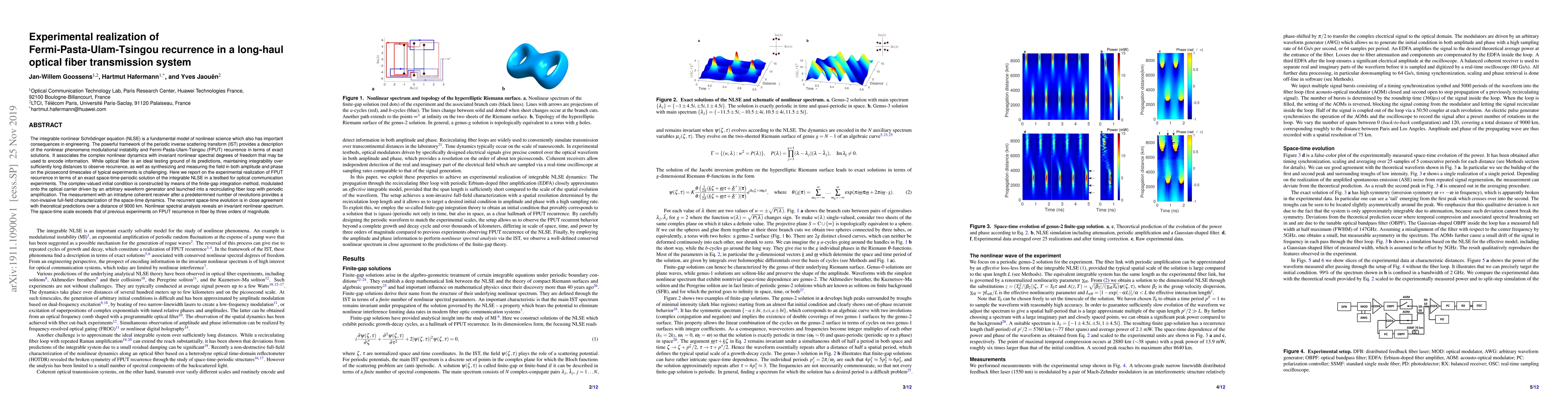 Thumbnail for Experimental realization of Fermi-Pasta-Ulam-Tsingou recurrence in a
  long-haul optical fiber transmission system