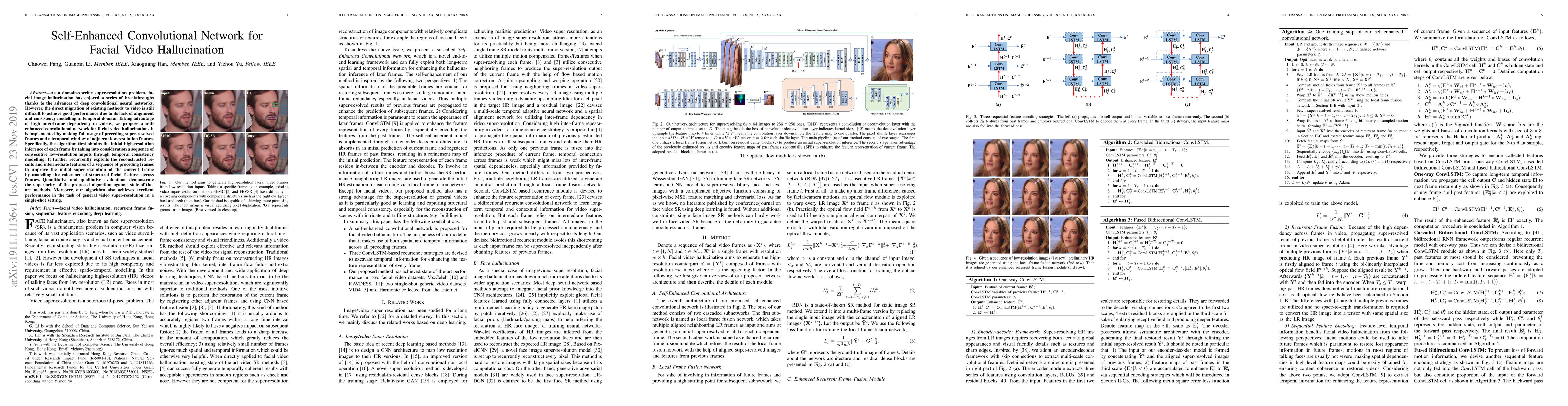 Thumbnail for Self-Enhanced Convolutional Network for Facial Video Hallucination