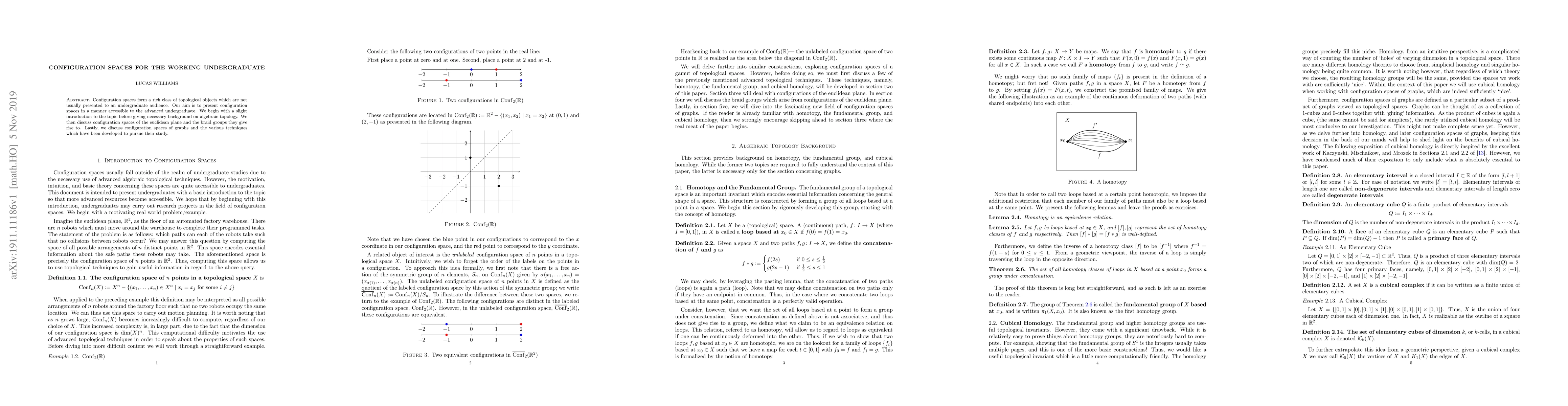 Thumbnail for Configuration Spaces for the Working Undergraduate