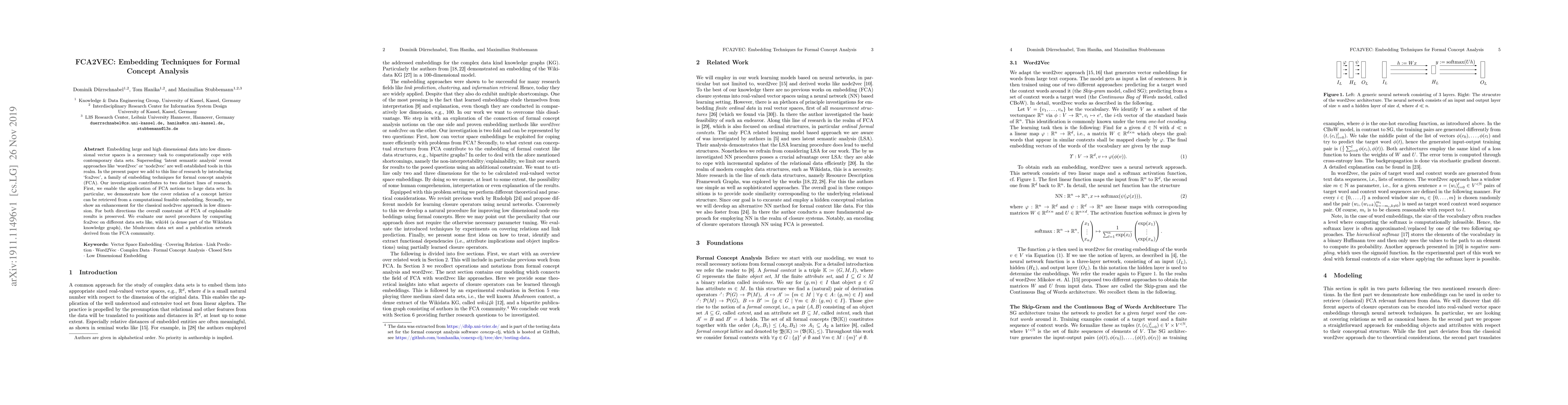 Thumbnail for FCA2VEC: Embedding Techniques for Formal Concept Analysis