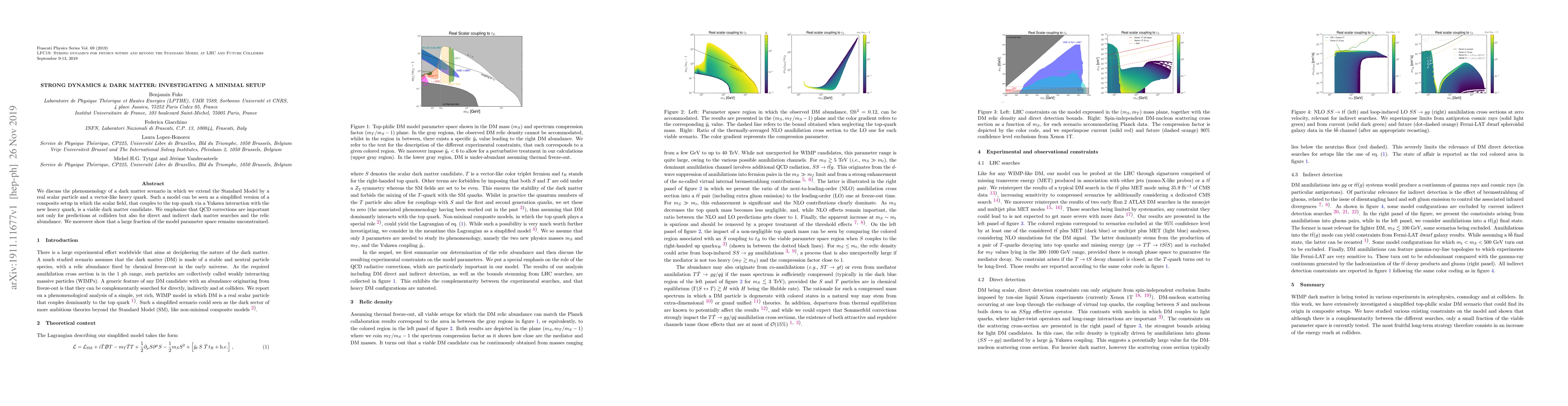 Thumbnail for Strong dynamics and dark matter: investigating a minimal setup