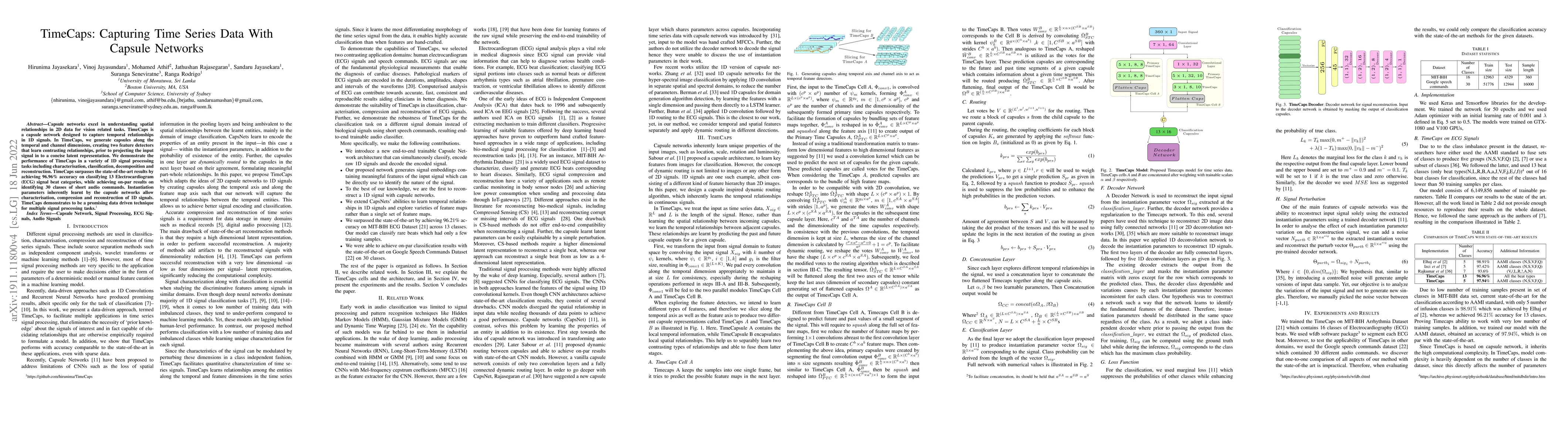 Thumbnail for TimeCaps: Capturing Time Series Data With Capsule Networks