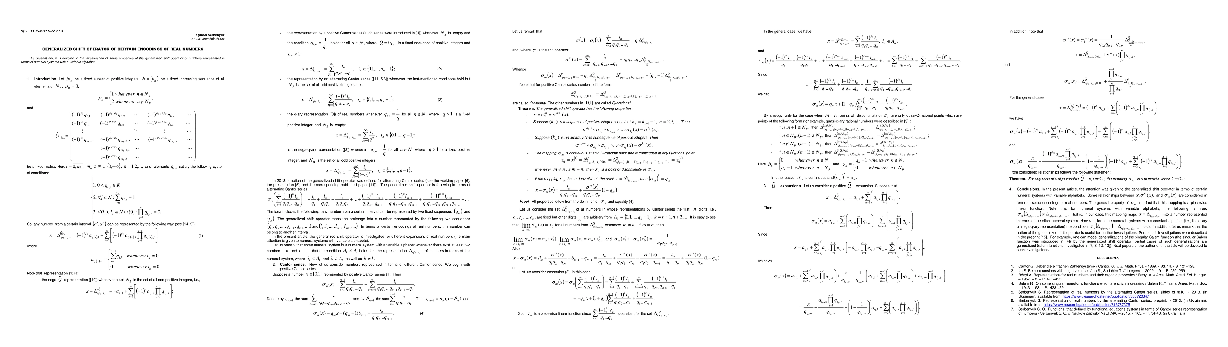 Thumbnail for Generalized shift operator of certain encodings of real numbers