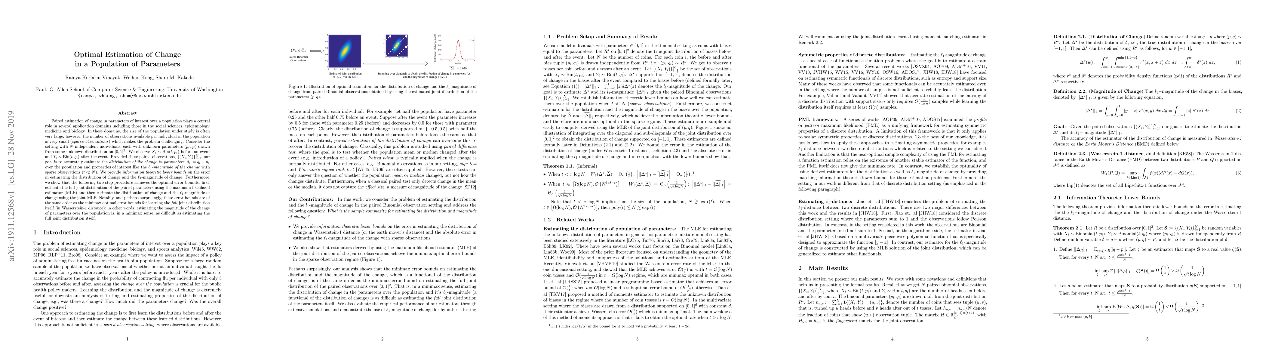 Thumbnail for Optimal Estimation of Change in a Population of Parameters