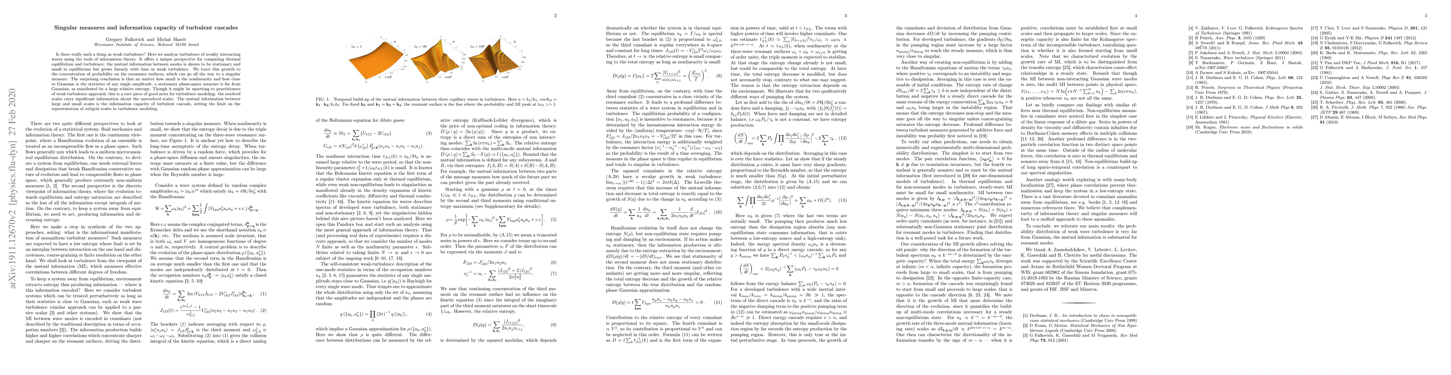Thumbnail for Singular measures and information capacity of turbulent cascades