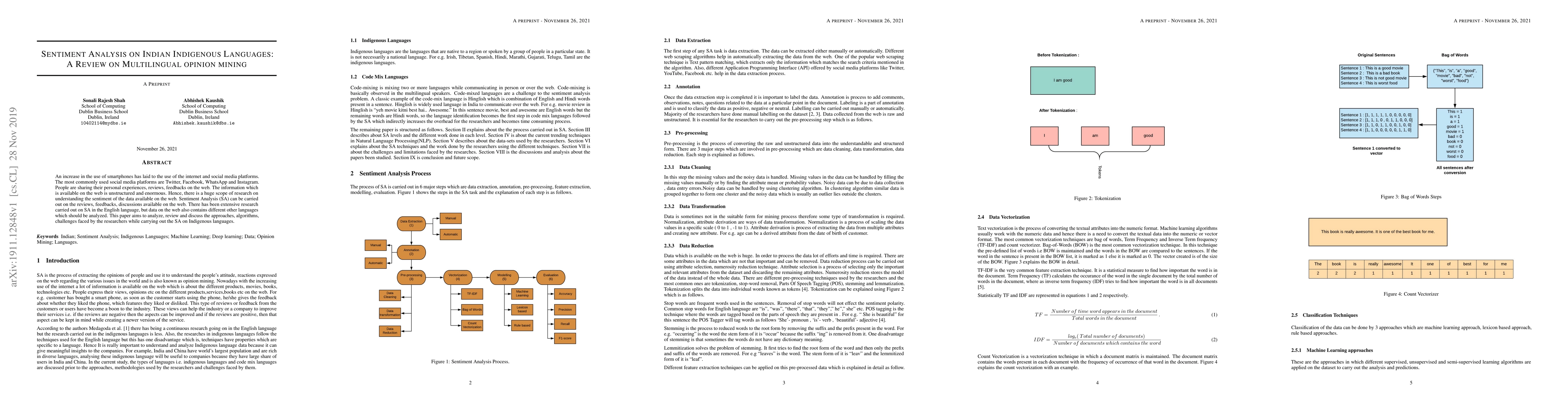 Thumbnail for Sentiment Analysis On Indian Indigenous Languages: A Review On
  Multilingual Opinion Mining