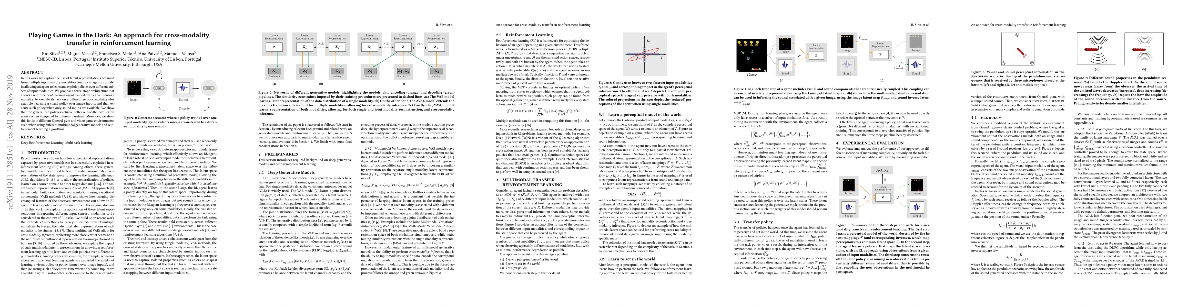 Thumbnail for Playing Games in the Dark: An approach for cross-modality transfer in
  reinforcement learning