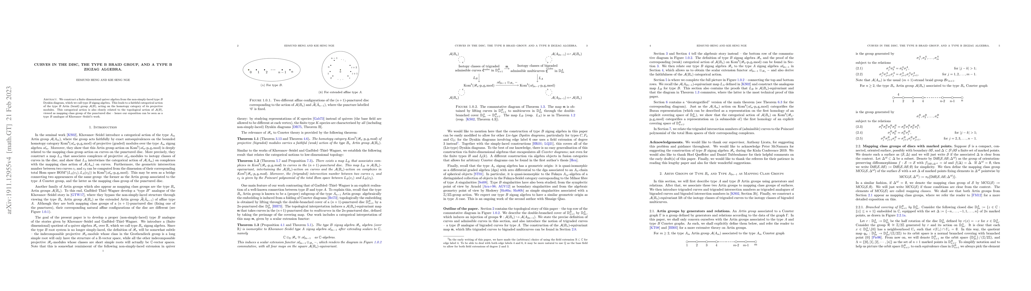 Thumbnail for Curves in the disc, the type B braid group, and the type B zigzag
  algebra