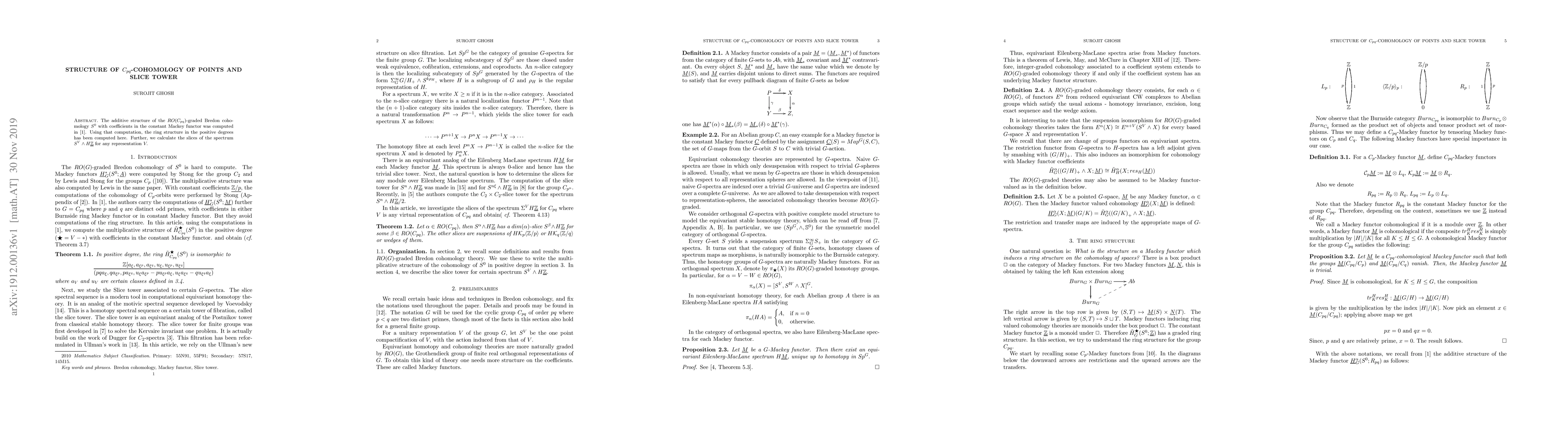 Thumbnail for Structure of $C_{pq}$-cohomology of points and slice tower