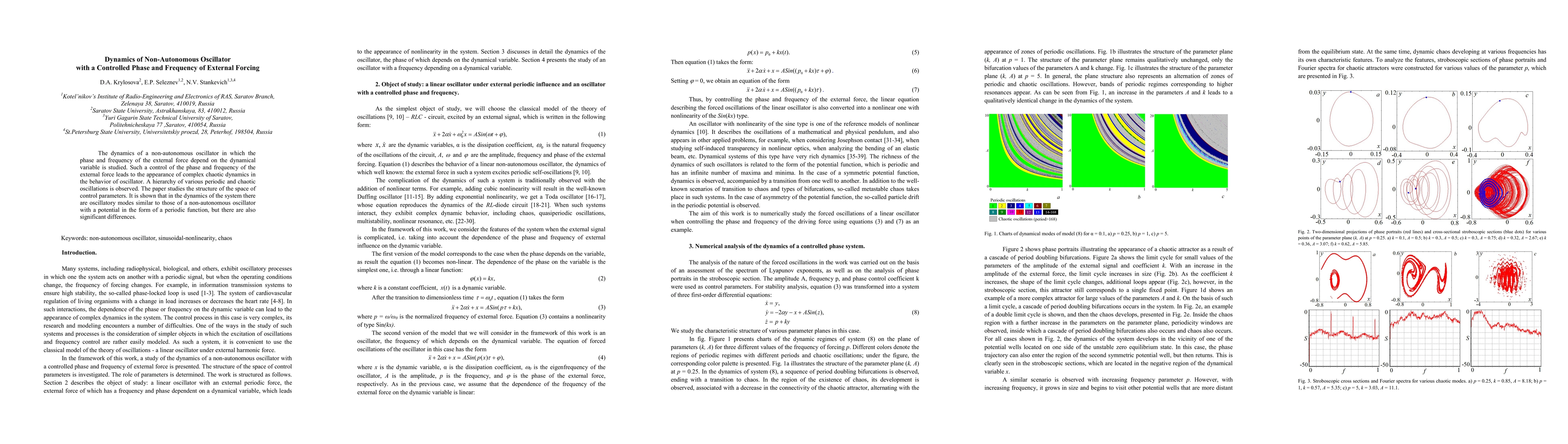 Thumbnail for Dynamics of Non-Autonomous Oscillator with a Controlled Phase and
  Frequency of External Forcing