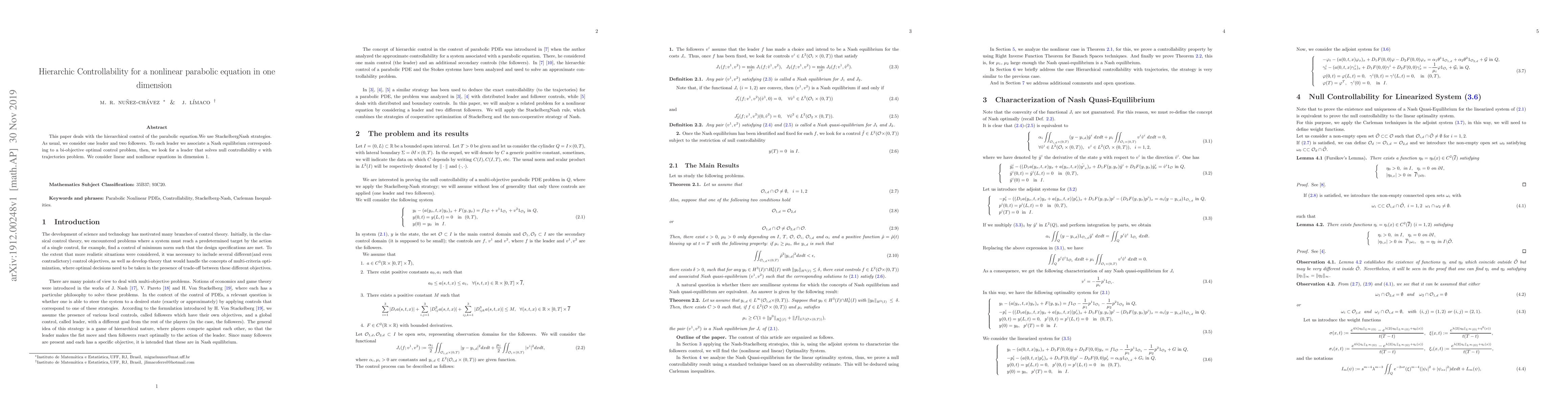 Thumbnail for Hierarchic Controllability for a nonlinear parabolic equation in one
  dimension