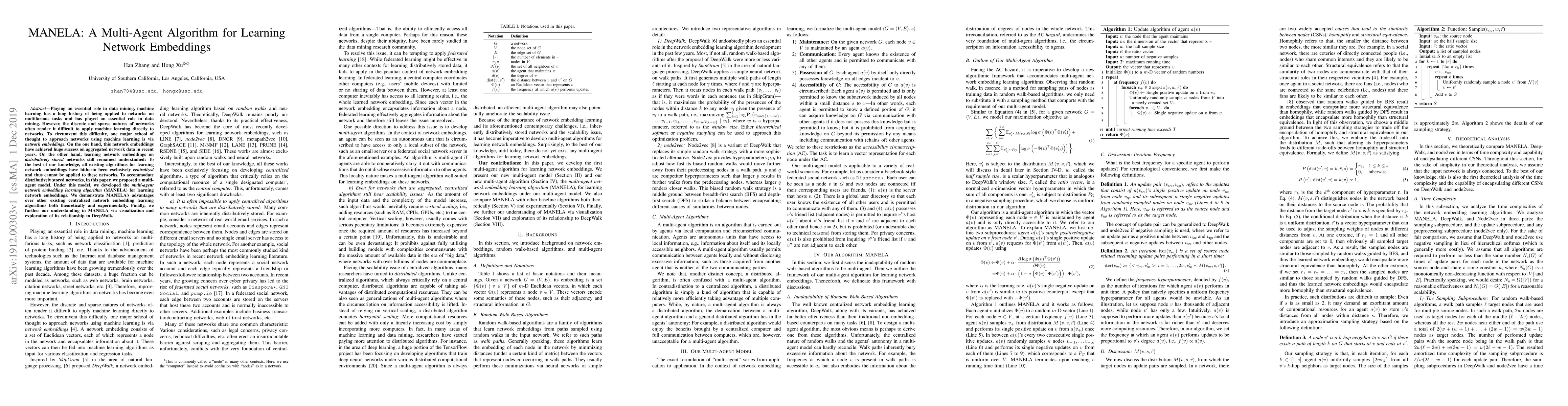 Thumbnail for MANELA: A Multi-Agent Algorithm for Learning Network Embeddings