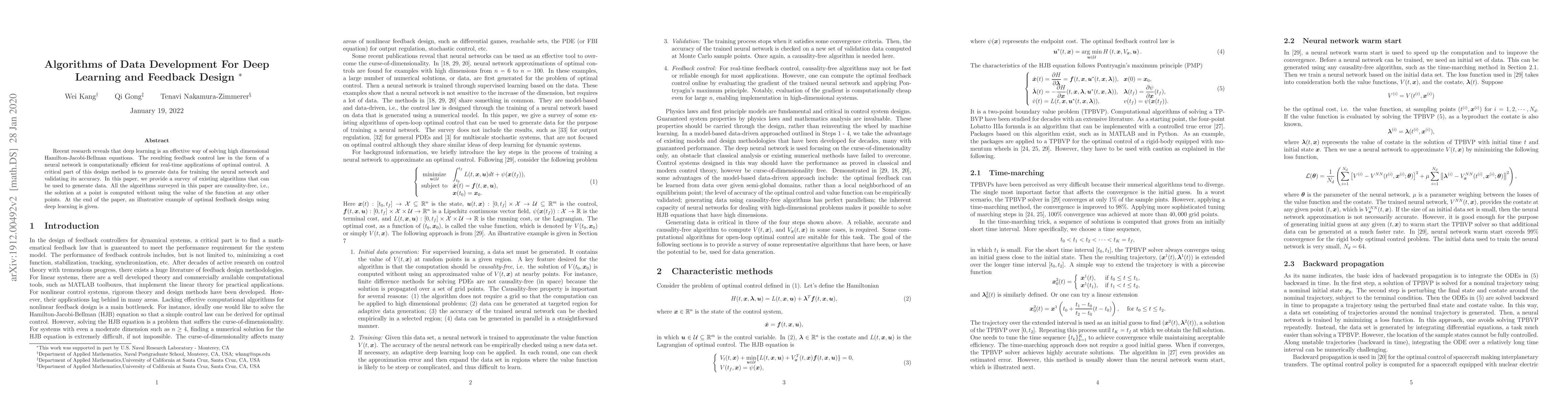 Thumbnail for Algorithms of Data Development For Deep Learning and Feedback Design