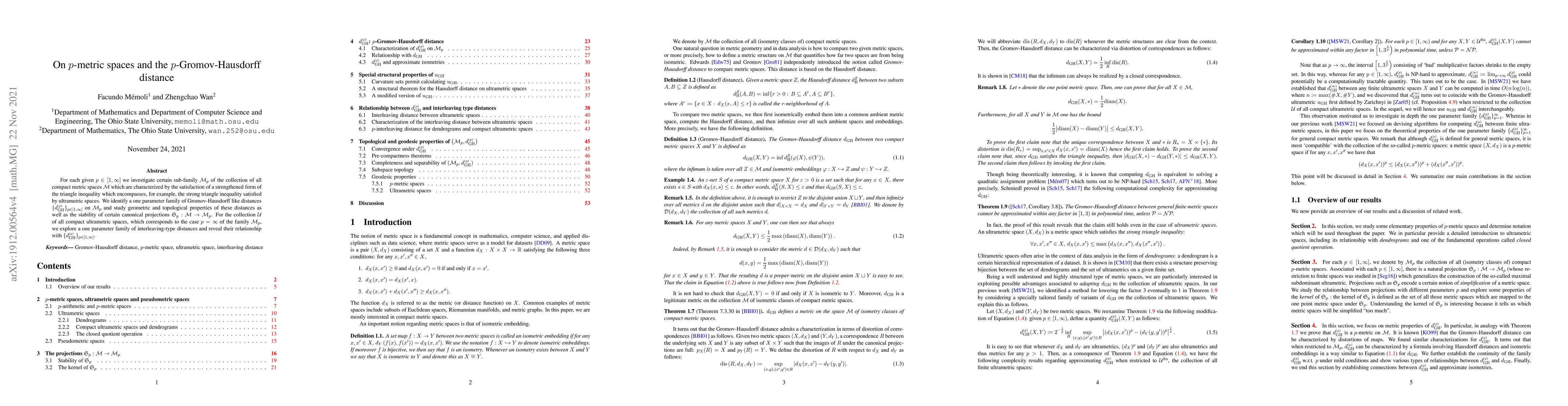 Thumbnail for On $p$-metric spaces and the $p$-Gromov-Hausdorff distance