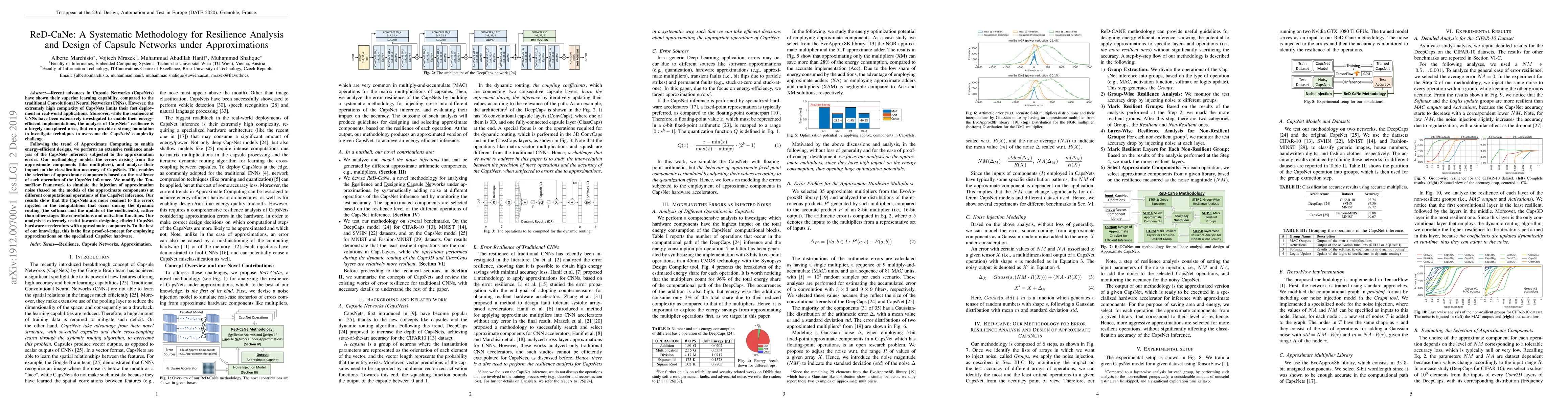 Thumbnail for ReD-CaNe: A Systematic Methodology for Resilience Analysis and Design of
  Capsule Networks under Approximations