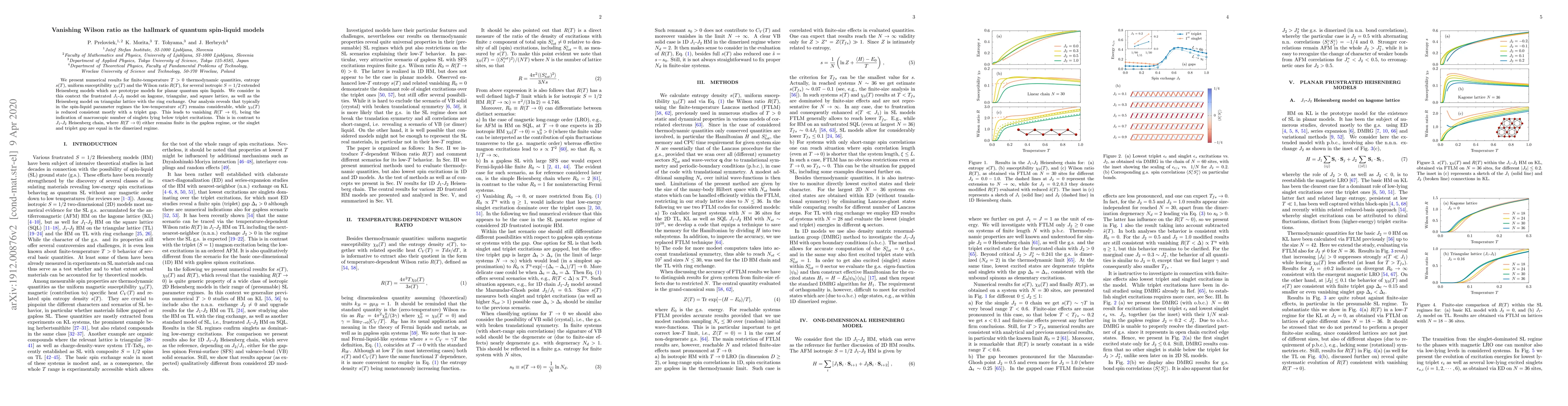 Thumbnail for Vanishing Wilson ratio as the hallmark of quantum spin-liquid models