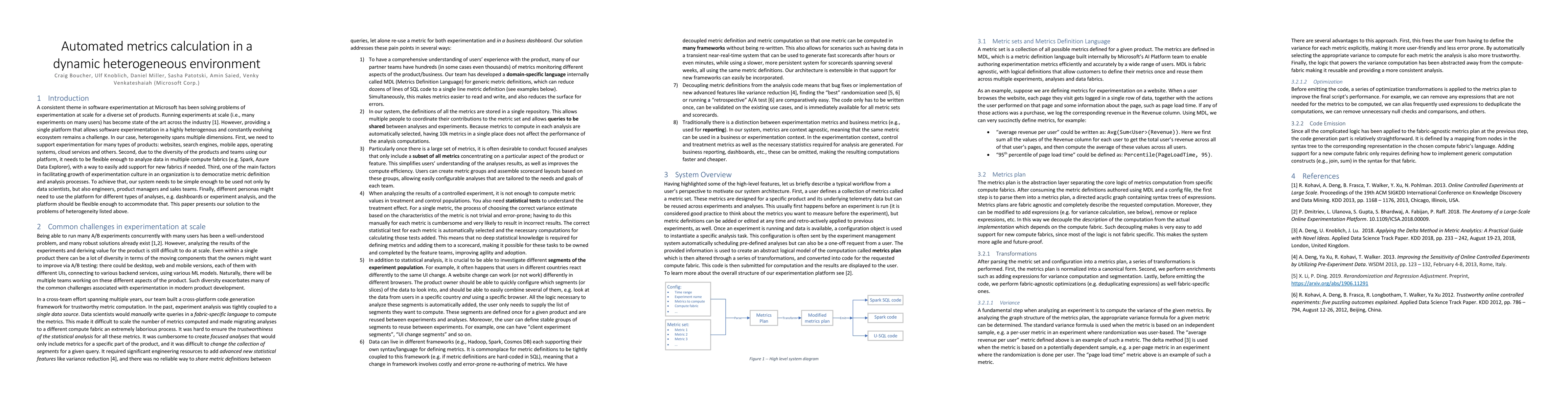 Thumbnail for Automated metrics calculation in a dynamic heterogeneous environment
