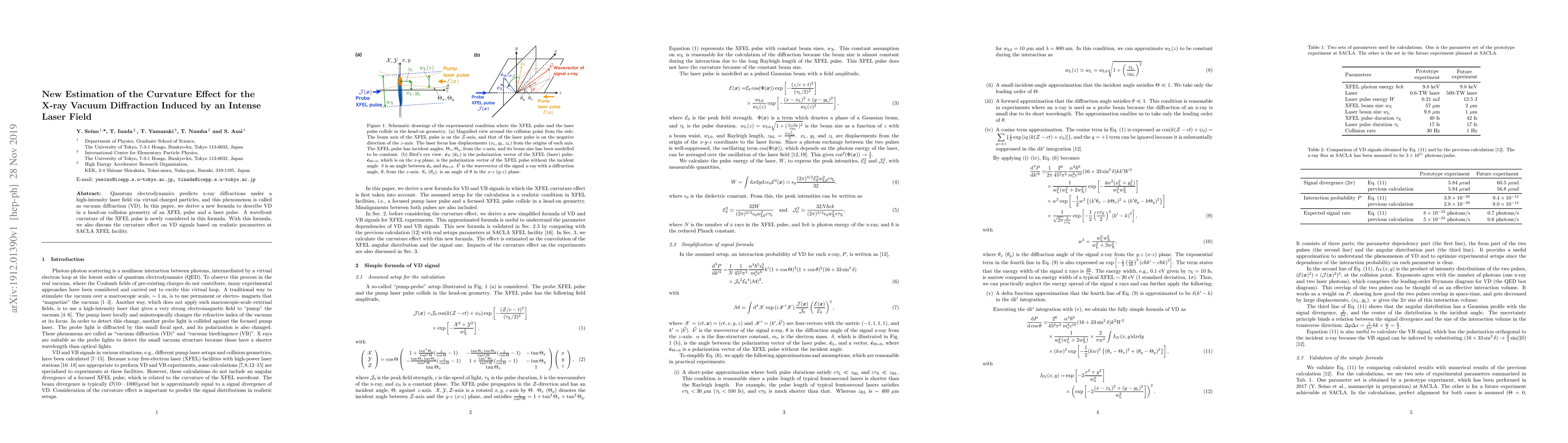 Thumbnail for New Estimation of the Curvature Effect for the X-ray Vacuum Diffraction
  Induced by an Intense Laser Field