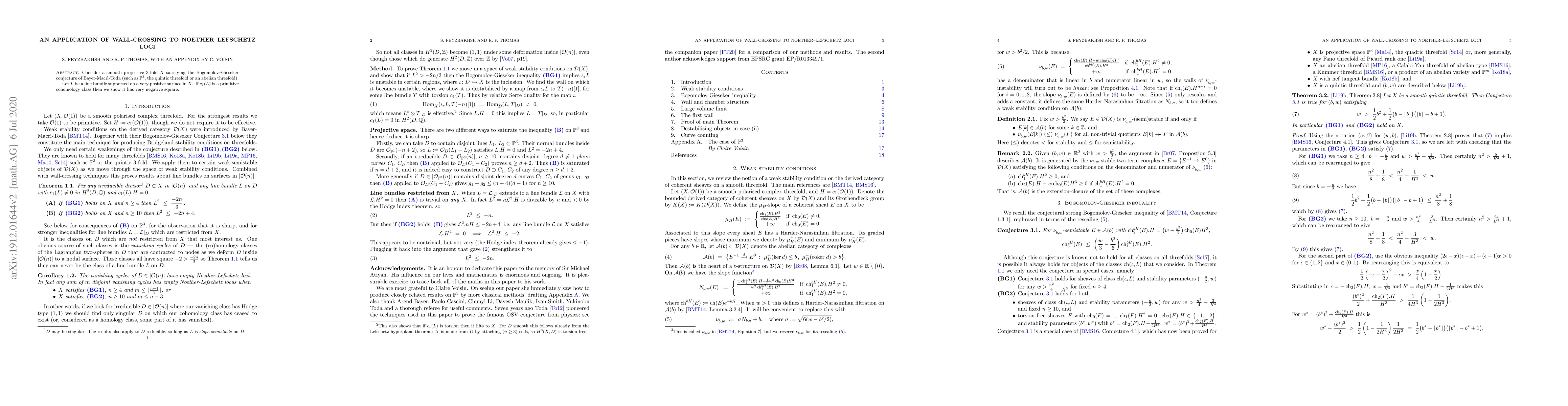 Thumbnail for An application of wall-crossing to Noether-Lefschetz loci