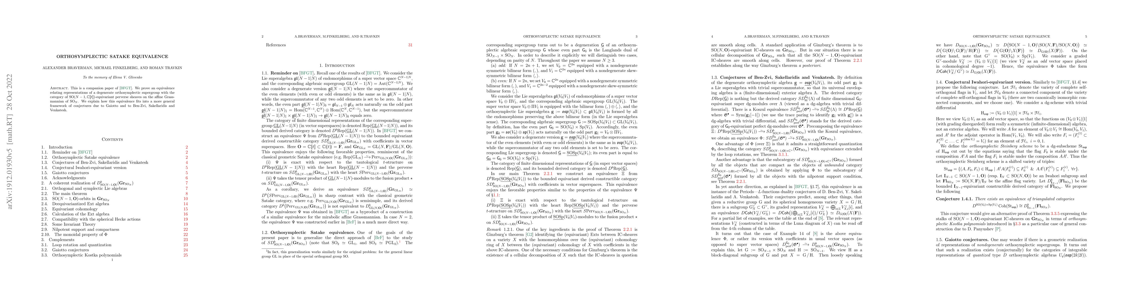 Thumbnail for Orthosymplectic Satake equivalence