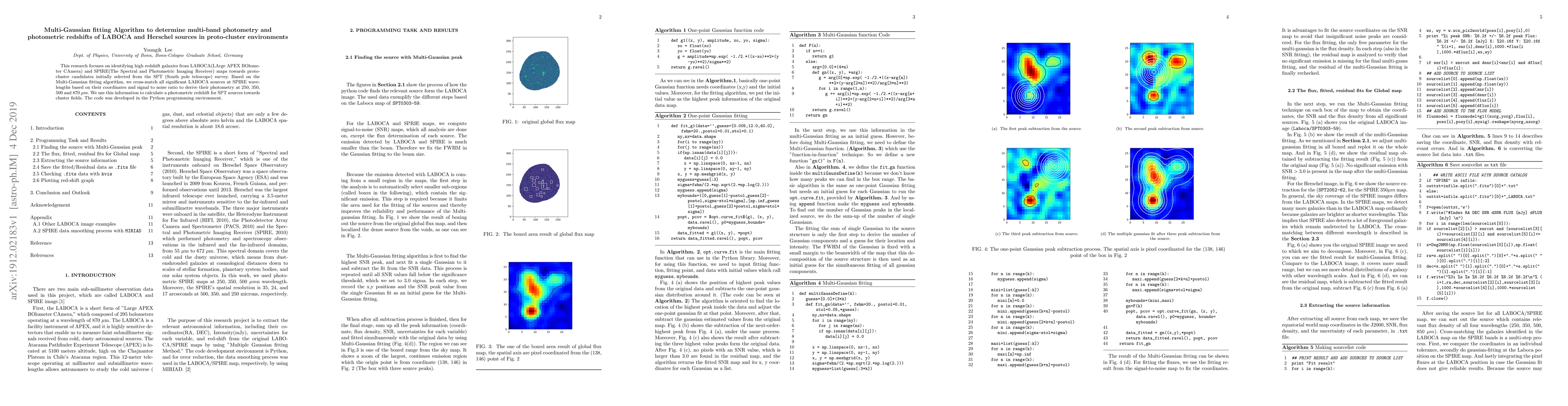 Thumbnail for Multi-Gaussian fitting Algorithm to determine multi-band photometry and
  photometric redshifts of LABOCA and Herschel sources in proto-cluster
  environments