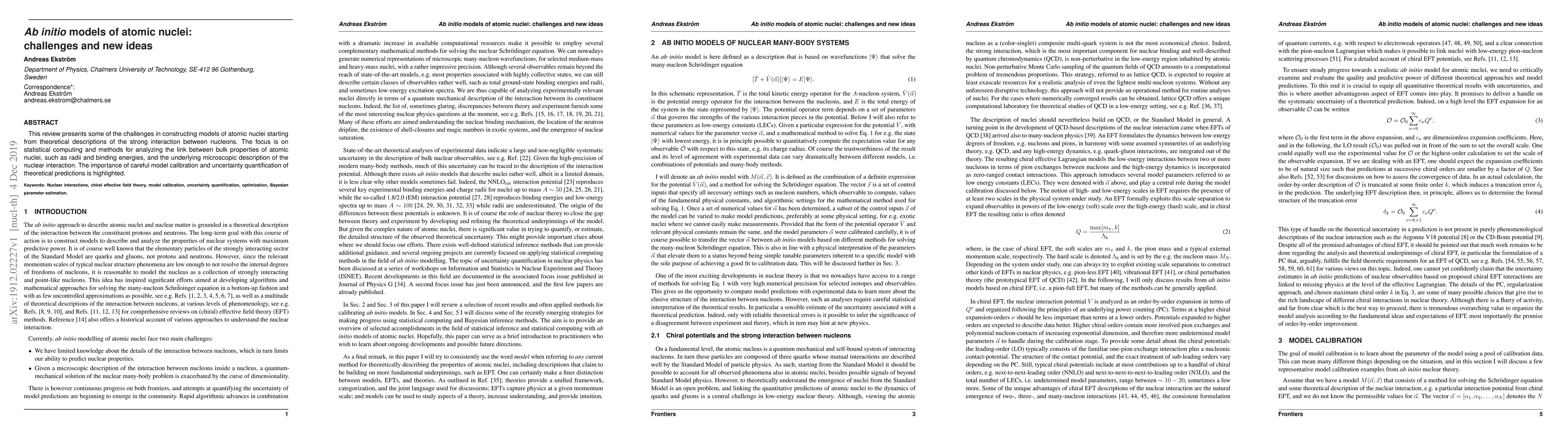 Thumbnail for Ab initio models of atomic nuclei: challenges and new ideas